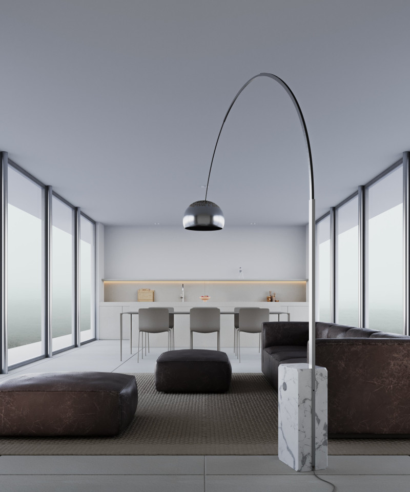 Wizualizacja 3D — Kuchnia salon — EMTE Studio