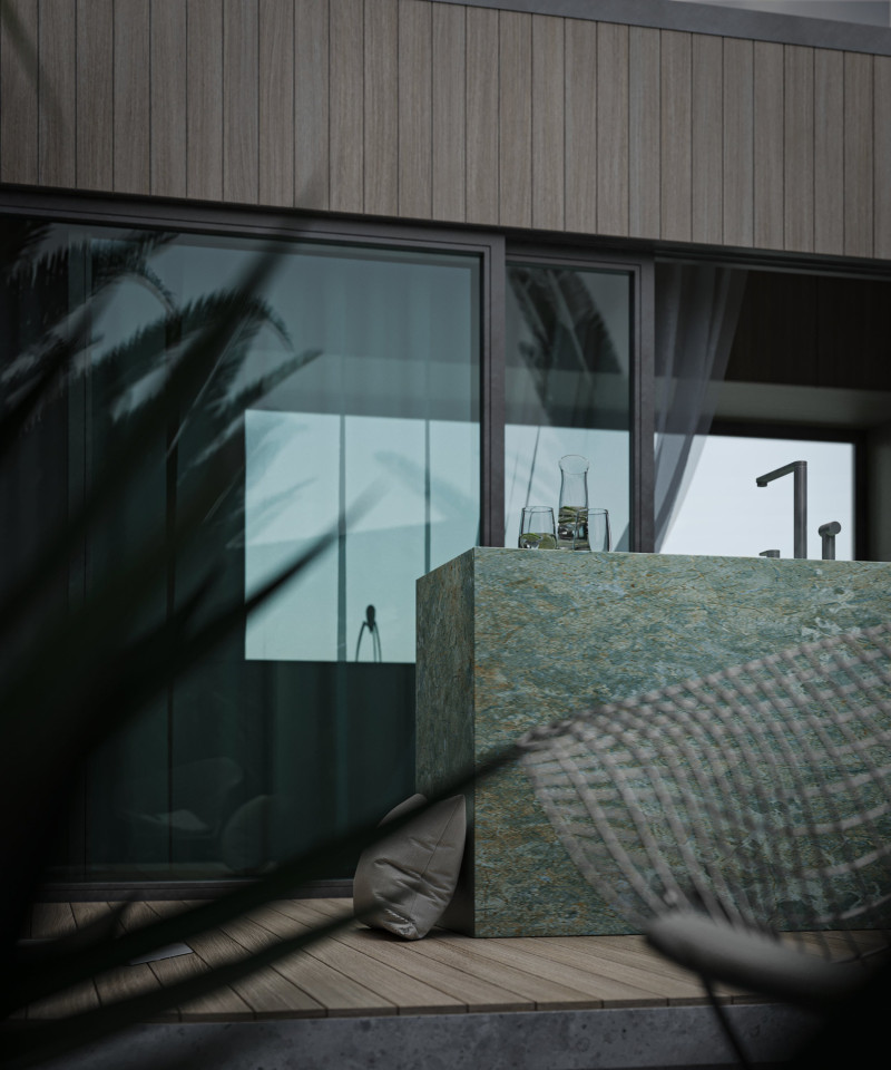 Wizualizacja 3D — Wyspa kuchenna — EMTE Studio