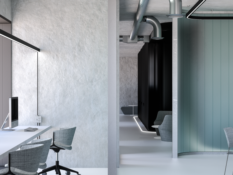 Wizualizacja 3D — Biuro — EMTE Studio