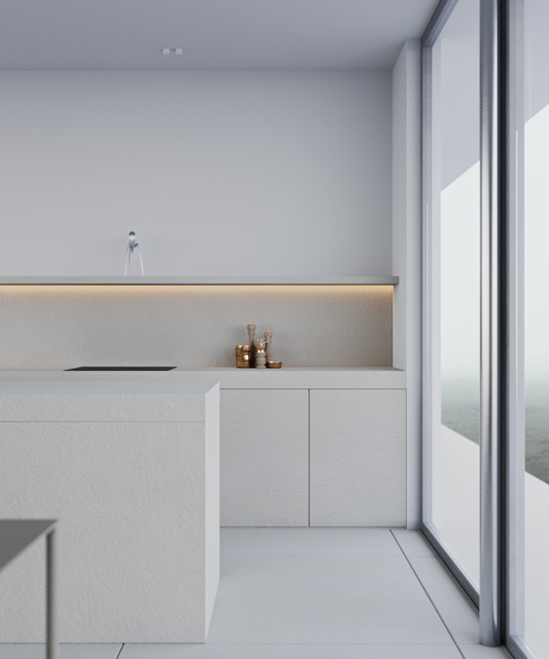 Wizualizacja 3D — Kuchnia salon — EMTE Studio